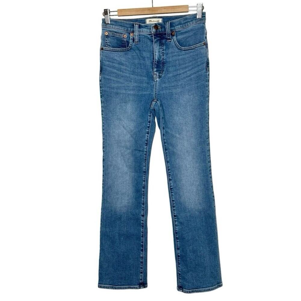 Madewell Cali Demi Boot Cut Jeans Size 26T Tall Medium Wash Blue Long